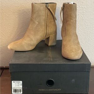 Rebecca Minkoff Tan Suede Ankle Boots